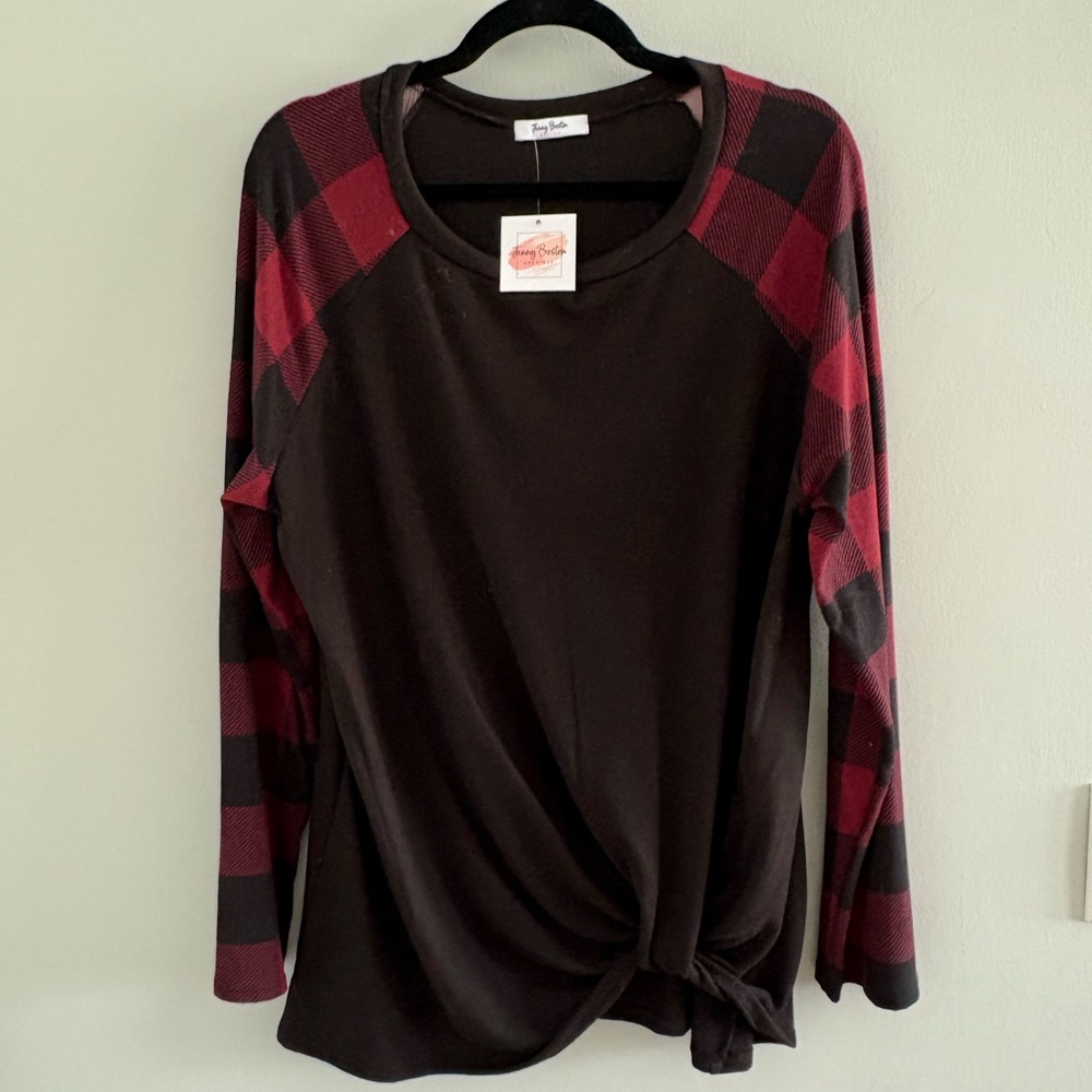 Jenny Boston Buffalo Plaid Sweater